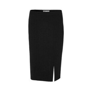 Cleo Women Mid Length Pull On Black Pencil Knit Skirt Size Small
